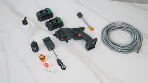 Mitsushi Cordless Pressure Washer Portable Pressure Washer 70Bar High Power Washer Machine with 48V Rechargeable Battery Pressure Washer for Car Fence Floor Cleaning Watering