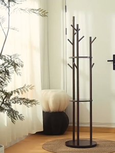 Wooden Coat Racks Clothes Hanger Standing Floor Coat Rack Living Room Organizer Clothing Hangers
