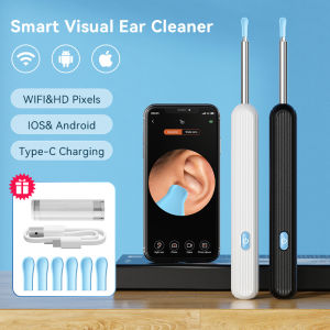 Wireless Ear Wax Cleaner with Camera Safe Earwax Removal Endoscope with Camera Luminous Ear Cleaner  Ear Cleaning Tools Ear Care