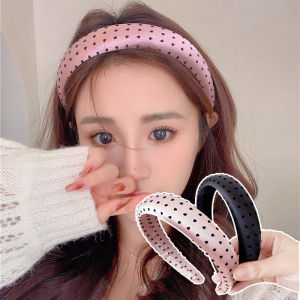 Zy Fashion New Elegant Loving Heart Sponge Headband for Women Korean Wide Brimmed Face Wash Hair Band Fashionable Girl Hair Hoop