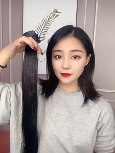 Tóc giả kẹp phím NHỎ phồng Tóc dải kẹp thẳng Tép Tóc kẹp phím thẳng KT02 giúp tóc dày dài hơn