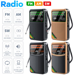 Portable Mini Full Band Radio FM AM SW Radio Built-in Speaker Emergency Pocket Radio for Indoor Outdoor Walk Jogging Gym Camping