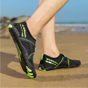 Beach Shoes Mens Summer Breathable Non Slip Fishing Upstream Sandals Mens Outdoor Sports Quick-Drying Wading Shoes Lightweight Soft Sole