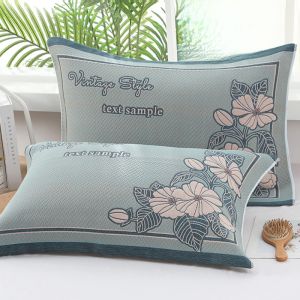 Soft Cotton Pillowcases Thickened Pillow Covers Cartoon Design Home Use Pair Universal for All Seasons Single Person Pillow