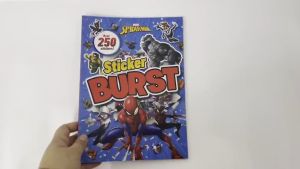 Marvel Spiderman Sticker Burst Book with 250 stickers and 40 pages of activities for children