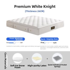 Latex Hard Pocket Spring Mattress For Lumbar And Spine Support