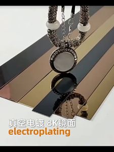 5M List Plat Strip Mirror Hitam Stiker Dinding Garis Datar 10K Mirror Flat Decorative Lines Stainless Steel