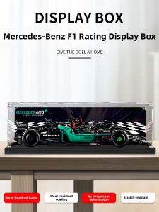 Acrylic Display Case Storage Box for Lego 42171 Mercedes Benz F1 Racing Car Dustproof Figure Organizer Box Collectible Storage