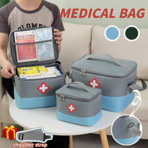 M/L/XL Portable Travel First Aid Kit High-capacity Medicine Storage Bag Home Medical Emergency Kit