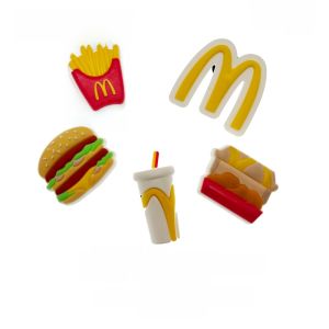 New Cross Shoe Flower Hole Shoe Upper DIY Decoration Buckle Accessories Caroll Star Food Leather Shoes Accessories