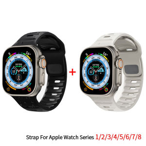 Soft Silicone Strap For Apple Watch Band Ultra 49mm 46mm 45mm 44 42 41 40 mm Sport Watchband Iwatch Serise 10 9 8 7 6 5 Bracelet