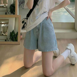 YAYANGREN | Summer Lightweight New High Waist Loose Fit Tencel Jeans Shorts