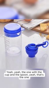 7pcs measuring cup plastic cup measuring set with scale 500ml and 6spoons measuring cup and spoon