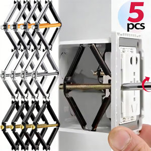 5PCS Type 86 Cassette Repairer Socket Boxes Replacement Fixed Support Rod Insulation Serrated Claws Fasteners for Flush-mounted Box