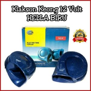 Klakson Keong Motor Mobil Hella Biru 12V
