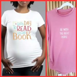 tanya Minimalist Statement  Tee Top Pregnant Maternity  Cotton Casual  T-shirt  - xs to large  - 100 percent cotton - made of soft fabric - fabric from abroad - premium quality  - excellent quality - casual top - pregnant statement top - print:  low- key