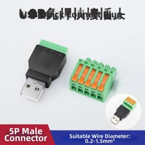 kuicc | Welding Free Male Female USB Connector for Computers and TVs