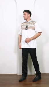 CARI MURAH BAJU KOKO PRIA KEMKO MURAH (BONUS DUS) MOERBA SONGKET LENGAN PENDEK BAHAN HALUS BAGUS DINGIN 18D2431655