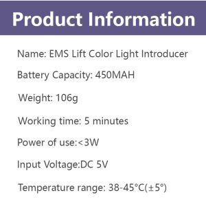 Firming And Lifting Facial Massager Anti Aging Face-Lifting Device Reduce Double Chin Dark Circles Eye Bags Help Pores Absorb Serum