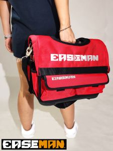 Easeman Portable Toolkit Multi-Functional Maintenance Electrician Pouch Extra Large Thickening and Wear-Resistant Canvas Shoulder Kit