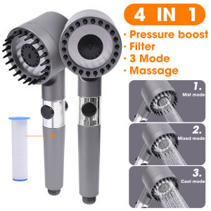 3 Modes Shower Head High Pressure Showerhead Portable Filter Rainfall Faucet Tap Bathroom Bath Home Innovative Accessories