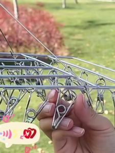 20/30/40 Clamp Stainless Steel Socks Hanger Drying Rack Hanger Clothes Pegs Rak Jemuran Pakaian Keluli Tahan Karat