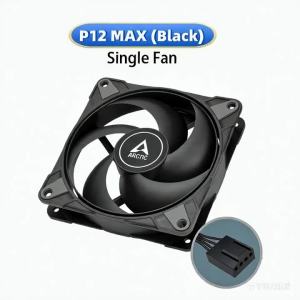 ARCTIC P12 Max High-Performance 120mm Case FanPWM Controlled 200–3300 RPMOptimised for Static PressureFluid Dynamic Bearing