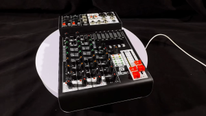 Compact Reverb Mixer Multifunctional Mixer/48V Phantom Power Mixer/99 Reverb Effects/Independent EQ Control/Professional Monitor & In-Ear Monitoring/Suitable for Home Recording Studios Live Streaming,Small Performances Friends Gatherings.