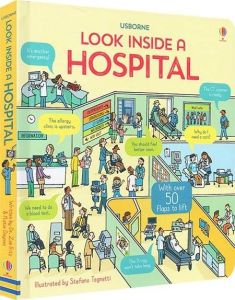 🌟New🌟 Hospital หนังสือมีลูกเล่นเปิดปิด หนังสือฝึกภาษา หนังสืออ่านก่อนนอน หนังสืออ่านภาษาอังกฤษ หนังสือ Lift the flap หนังสือ Look inside Hospital