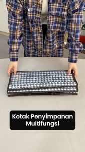Dejavu Tempat Penyimpanan Pakaian Tempat Penyimpanan 3in1 Underwear Mesh Storage Box Kotak penyimpanan kaos kaki HDK316