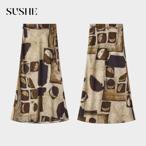 SUSHE | High Waist Slenderizing Flowy Skirt