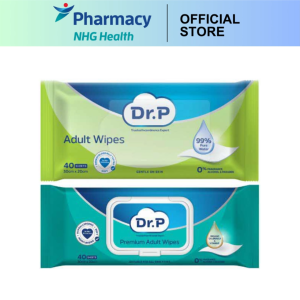 Dr P Adult Wipes 40s / Dr P Premium Adult Wipes 40s