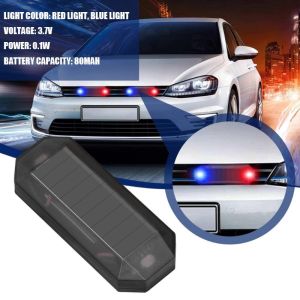 General Bicycle LED Solar Warning Light Car Driving at Night Tail Light Anti-rear-end Flashing Warning Light