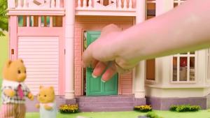Forest Family 1/12 Kitchen Furniture Bathroom Bedroom Bakeware Sets Miniature Model Dollhouse Accessories Refrigerator Girl Gift