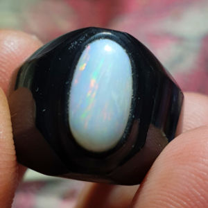 batu cincin kalimaya milky/susu asli banten 100% natural