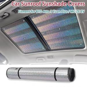 Takimeo 2Pcs Car Sunroof Sunshade Heat Insulation Cover Windscreen Sun Shade Sun Protection Fit for Byd Atto 3 Yuan Plus MG ZE EV