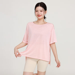 MaxRun World | Round Neck Womens Yoga Top Thin