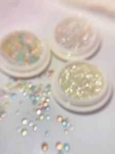 Ready Stock Nail Art Mermaid Bead Aurora Symphony Pearl Bubble Bead Glass Round Size Mixed Pack 美甲人鱼珠极光幻彩珍珠泡泡珠玻璃圆形大小混装