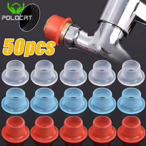 Polocat 50/10PCS Faucet Leak-proof Sealing Gasket Rubber Pipe Sealing Washer Silicone Raw Tape Triangle Valve Hose Plumbing Fitting Plug