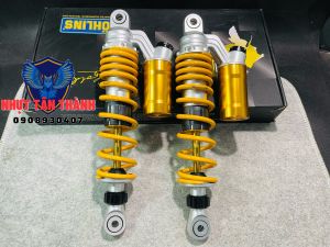 Phuộc nhúng sau bình dầu OhLins-Tăng chỉnh size 330mm dành cho xe honda wave/dream các loại