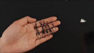 Bộ 100 Móc Xoay Câu Cá Bộ Nối Nhanh 5 Kích Cỡ Hợp Kim Móc Xoay Phụ Kiện Câu Cá