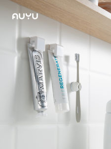 Anyu Bathroom Hanging Clip Toothpaste Rack Wall-Mounted Facial Cleanser Skin Care Rack Punch-Free Wall Storage
