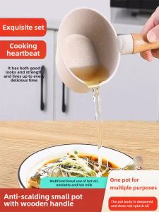 Oil Pan Hot Oil Small Pot For Home Cast Iron Oil Pan Small Oil Pan Non-Stick Pan Mini Milk Pot