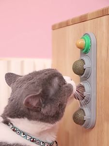 Rotating Cat Grass Mint Ball/Catnip Ball Cat Toy