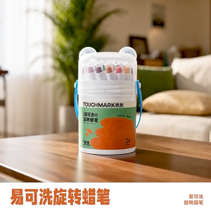 Touchmark Twistable Crayons for Kids Non Dirty Non Toxic Painting Colouring Painting
