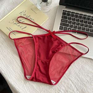 เซ็กซี่ ต่ํา เอว ลูกไม้ กางเกงใน ผู้หญิง Pure ผ้าฝ้าย สามเหลี่ยม กางเกงชั้นในหญิง ระบายอากาศได้ดี ตาข่ายสุทธิ Fresh Candy สีเขียว ชุดชั้นในสุภาพสตรี