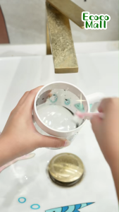 Cốc Ly nhựa ECOCO kèm quai cầm chất liệu ABS cao cấp an toàn sức khỏe Ly uống nước súc miệng đa năng 25110