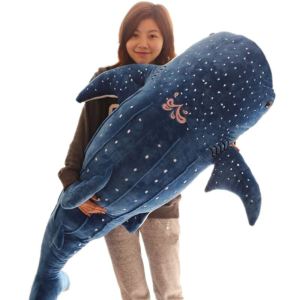 50/75CM Cartoon Blue Shark Stuffed Plush Toys Big Fish Whale Baby Soft Animal Pillow Dolls Children Birthday Gifts