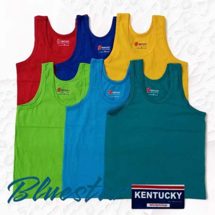 KENTUCKY COLORED Sando for Kids / Boys (6pcs)