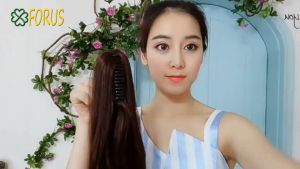 Ngoạm xoăn N158 50-55cm ❤️FREESHIP❤️ kẹp ngoạm tóc giả xoăn dài quặm tóc giả nữ tóc giả kẹp ngoạm ngoạm đuôi ngựa